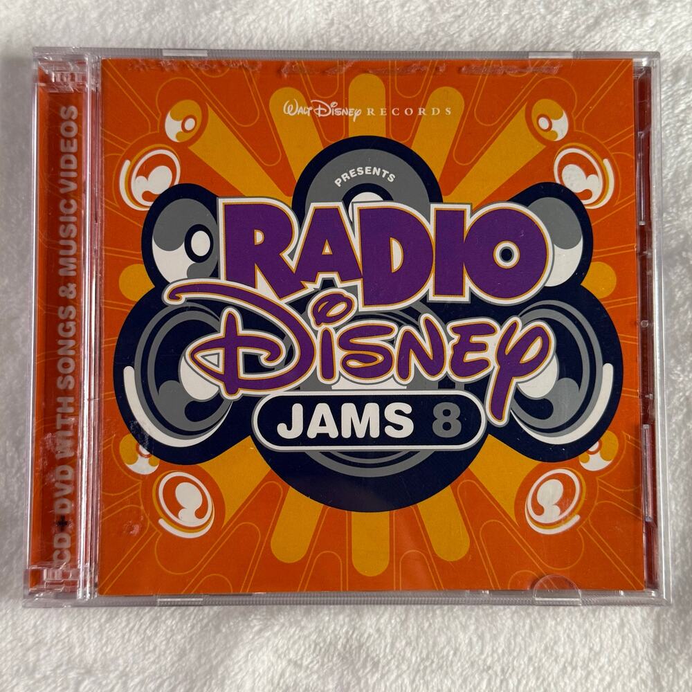Radio Disney Jams 8 (2006, Walt Disney Records) 2-Disc CD + DVD Set